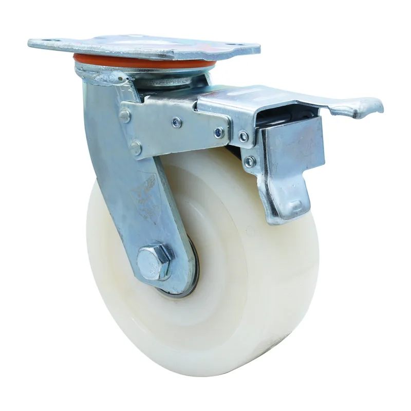 Wholesale 300 kg load capacity 6 inch industrial heavy duty swivel  nylon caster wheels factory