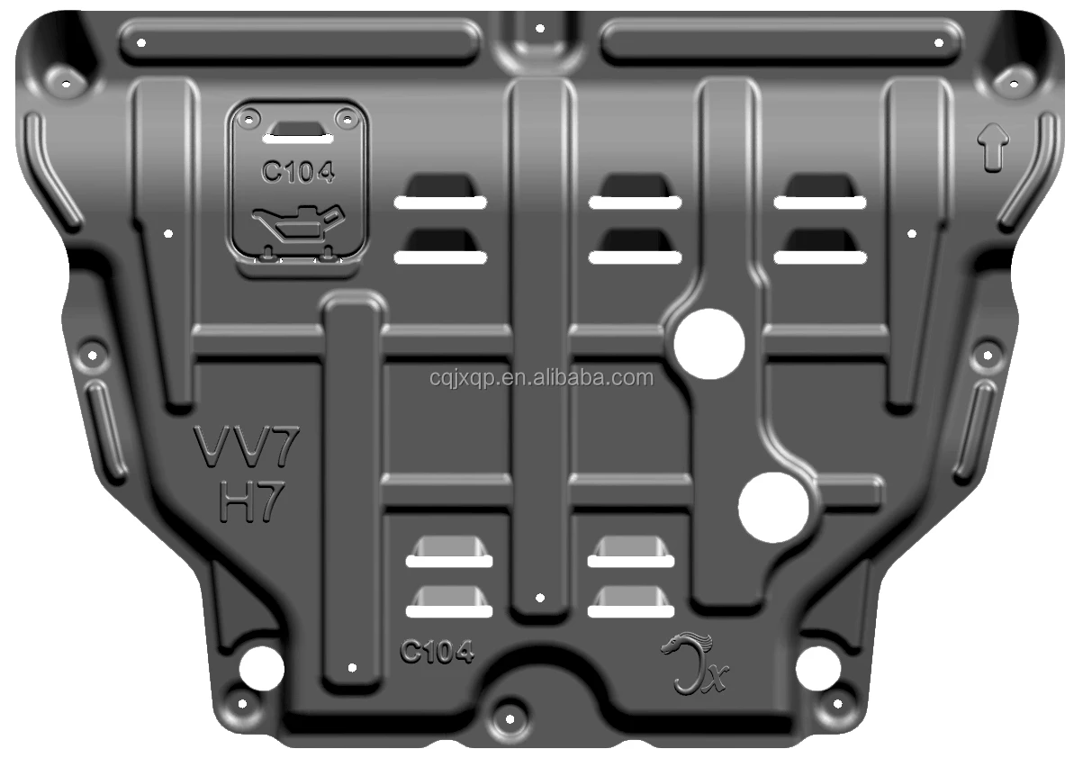 Junxi 3d Magnesium Aluminum Alloy Engine Gear Box Skid Plate Fit For ...