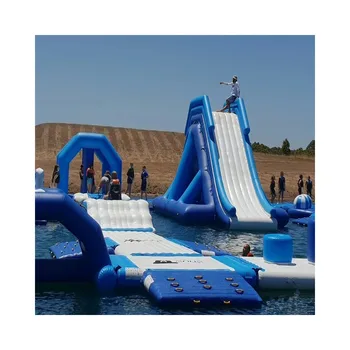 Inflatable Floating Water Park Playground Inflatable Floating Slide