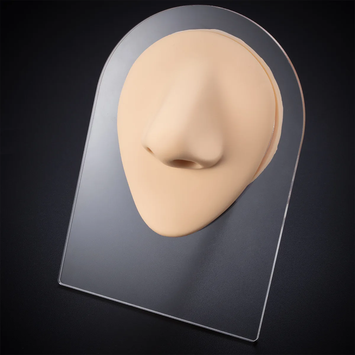 Realistic Tatoo Puncture Practice Body Part Mould With Display Support Artificial Nose Mouth Eyes Ears Navel Piercing Silicone