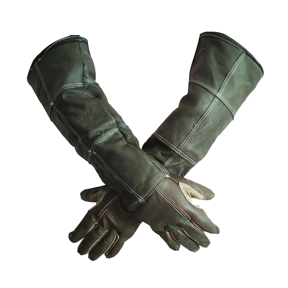 long sleeve gloves leather