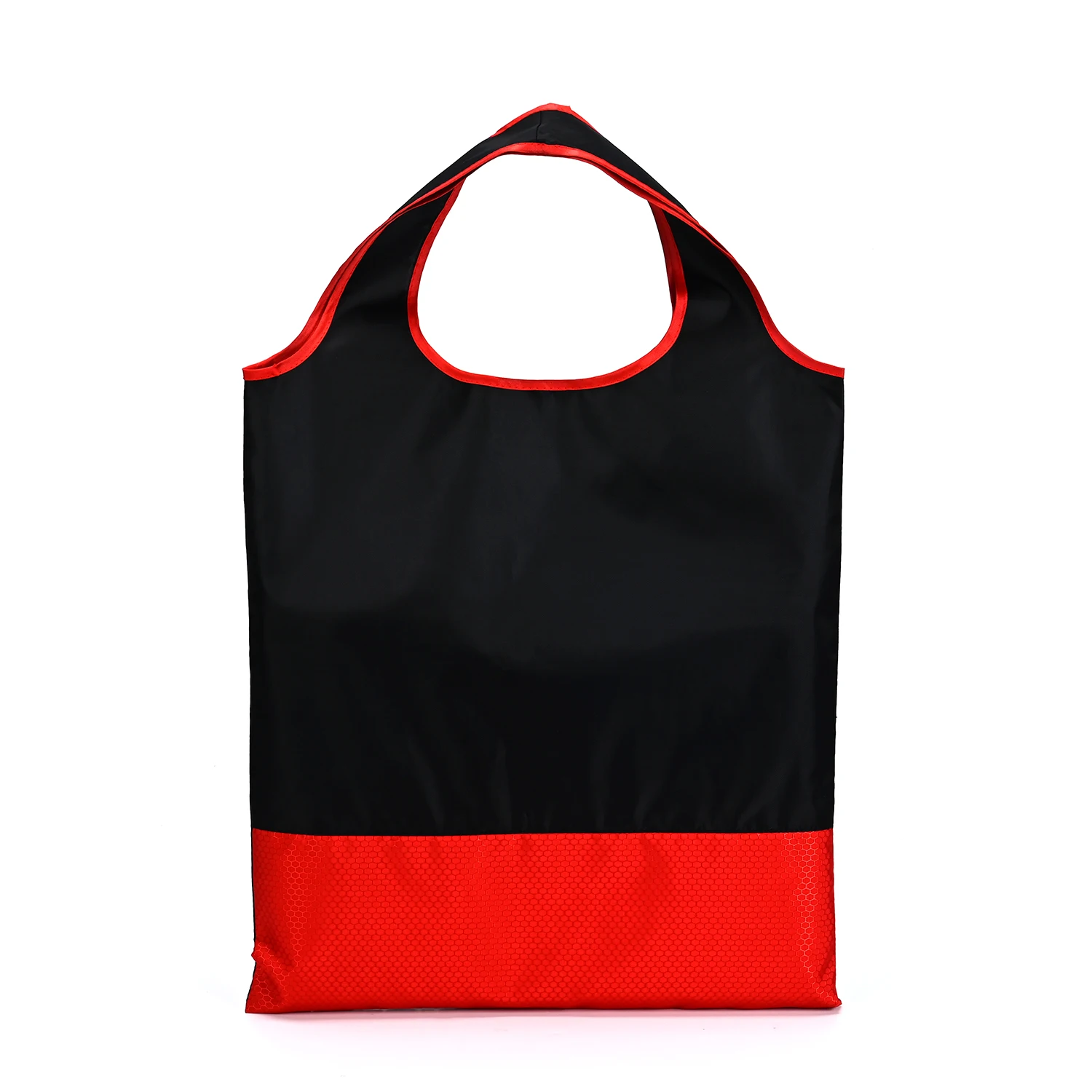 Hot Selling Designs Easy Carry Small Foldable Pocket Tote Polyester Reusable Folding Shopping Bag factory