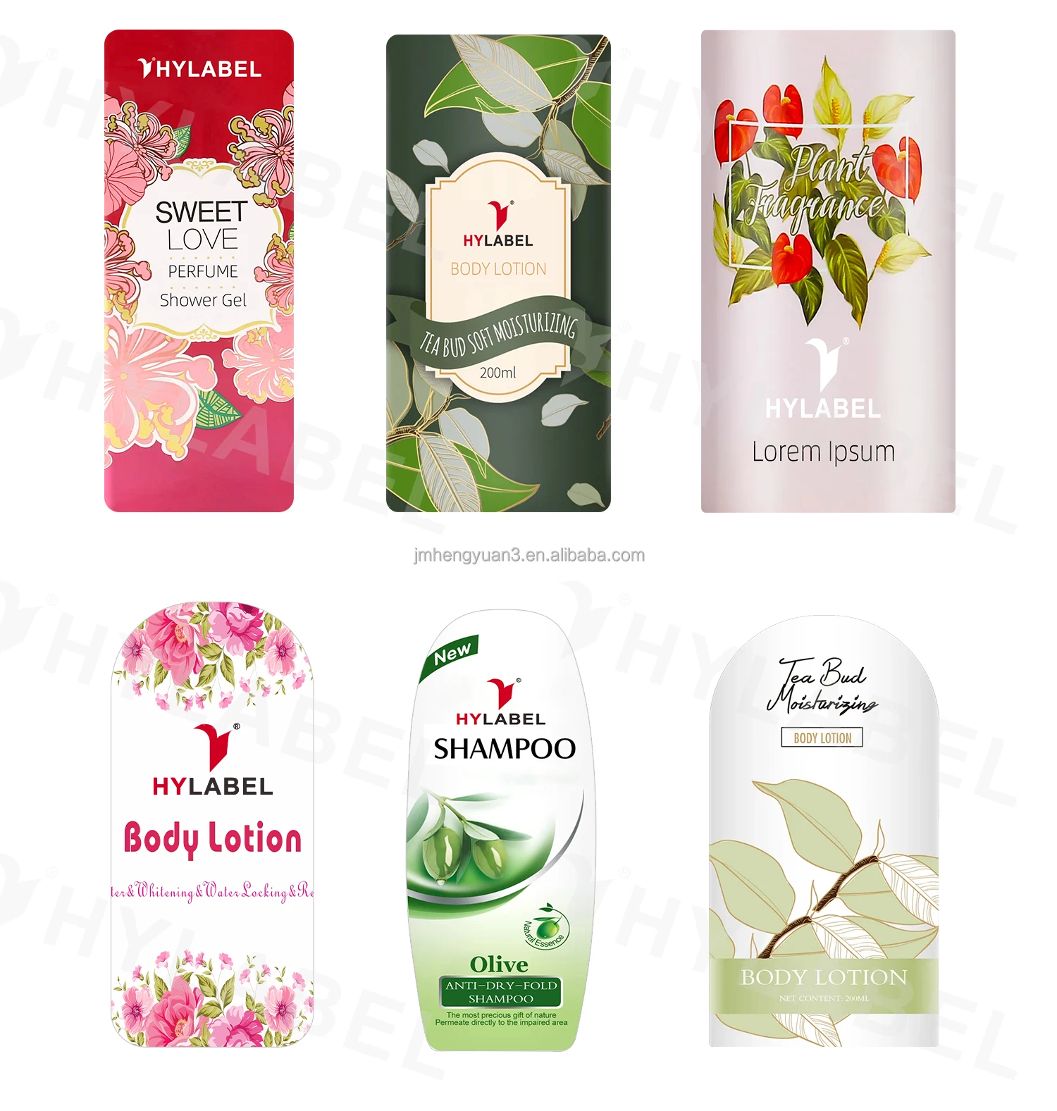 Custom Label Stickers Transparent PE Sticker Shampoo Bottle ...
