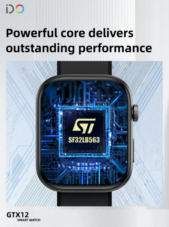 最新のGTX12スマートウォッチ1.99インチAMOLEDウォッチメンズ