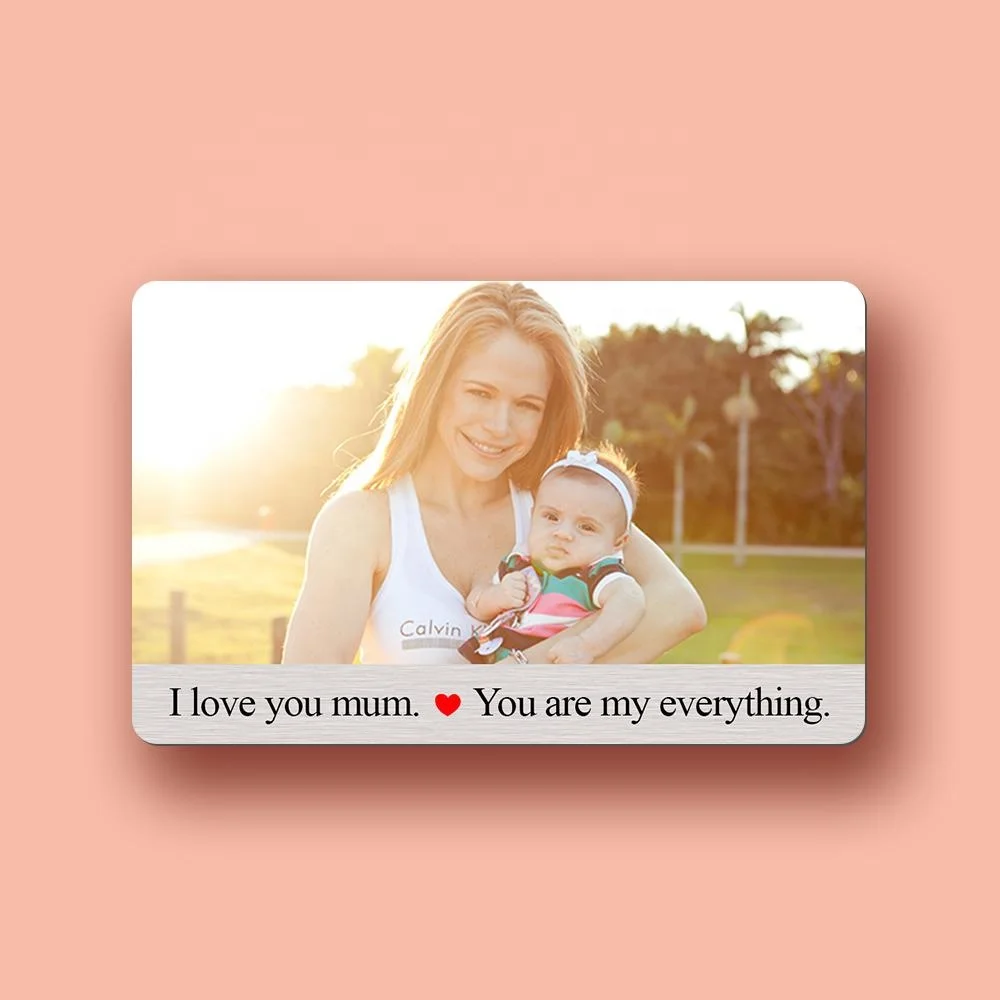 Custom Photo Wallet Insert Giftcard Mother’s Gift Cards 