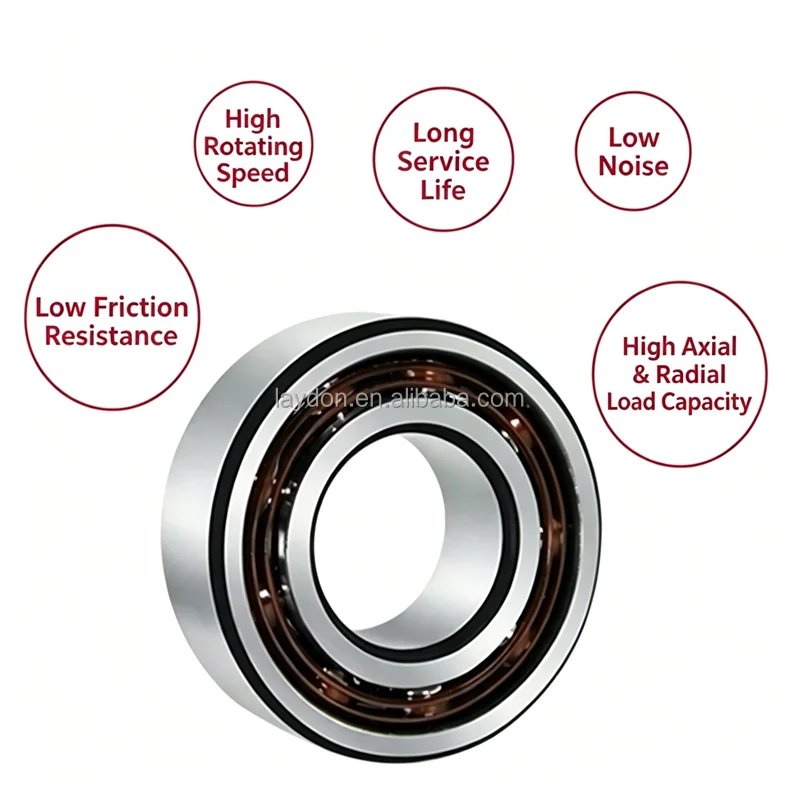 Spindle Ceramic Bearing H7002C 2RZ P4 Angular Contact Cemramic Ball Bearing 15x32x9mm 7002