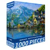 Snow mountain town