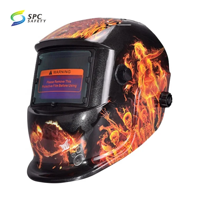 Casque De Soudage Solaire De Couleur Vraie, Casque De Soudure D'Assombrissement Automatique De Conception Non Fermée, Grand Écran De Visualisation Fournitures Industrielles Pour Le Soudage TIG