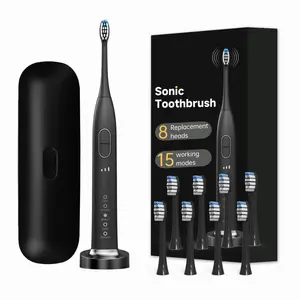 Waterproof IPX8 48000 Strokes/min Sonic Electric Toothbrush PRESSURE SENSOR