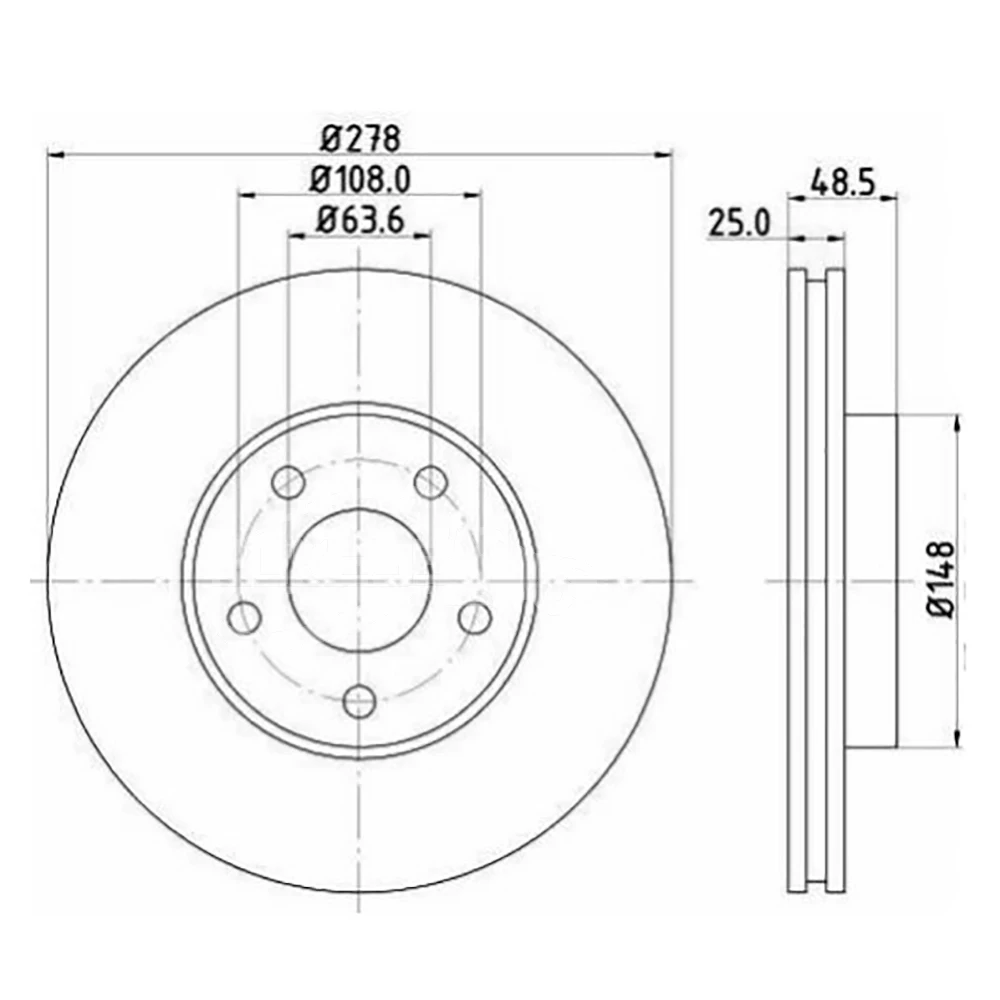 China Auto Brake Disc 6M512C375AB 6M512C375AA BV611125EB BS1A3325X Fro... — 3