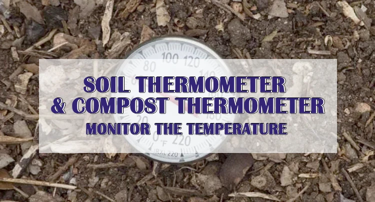 Dial 80mm Big Size Strong Structure Compost Soil Garden Agriculture Thermometer Temperature Gauge