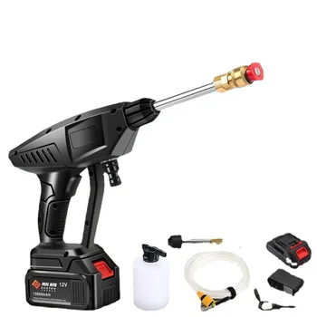 Cordless Portable High Pressure Electric Car Washer Gun With 24V Rechargeable Battery Power Car Wash Foam Gun