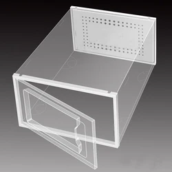 Коробка для хранения обуви на заказ складной органайзер коробка Штабелируемая прозрачная пластиковая с