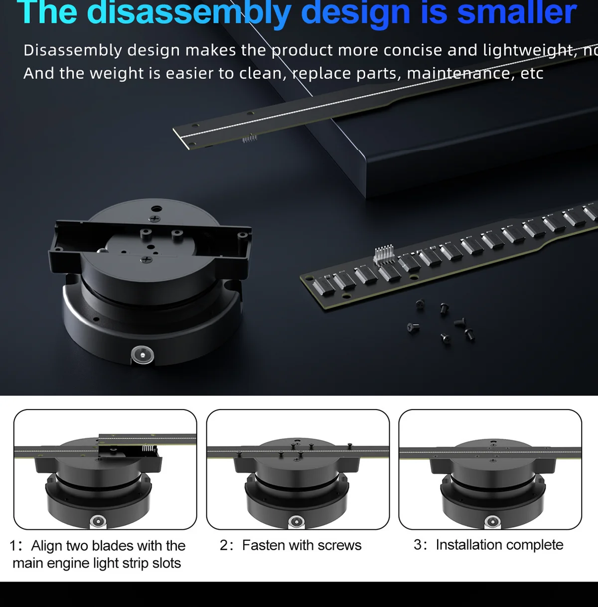 Brand Upgrade 42cm Ventilated Holographic LED Fan Display 3D Animation Glasses-Free Projector for Indoor Advertising OEM