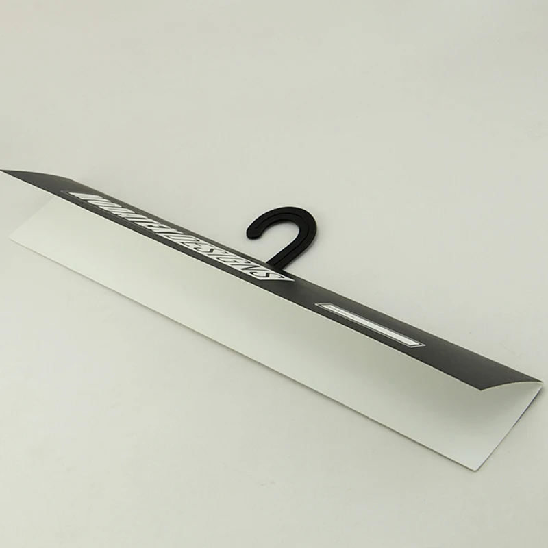 Custom Logo Textile Fabric Display Fabric Swatch Cards Cardboard Header Card Packaging Paper Hanger With Plastic Hook