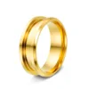 8MM double beveled gold