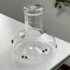 Decantador de vino de cereza pequeño y transparente de 1000 ml