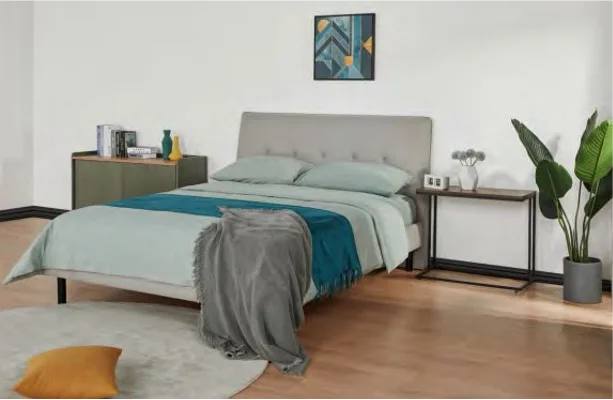 Мебель для спальни с мягкой платформой кровать с деревянной рамой двойная кровать