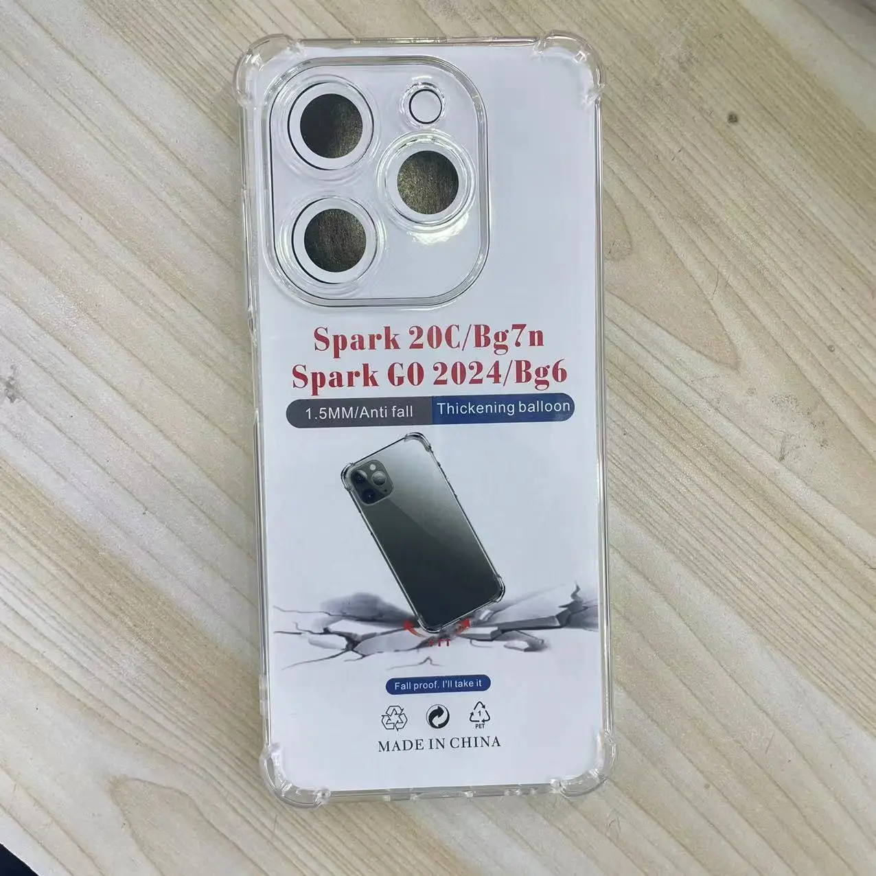 Suitable for Tecno Spark6 Go Phone case 8 9t/9pro airbag Anti-fall Smatr20C Transparent Shell