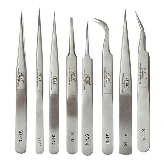 Professional Stainless steel tweezers for eyelash extension