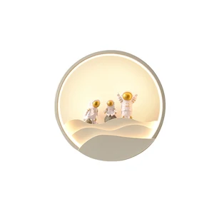 Lamp Item Lighting Style Modern Round Moon 18W Wall Lamps Interior Led Light Children Lamp for Kids Indoor Acrylic Bracket Light