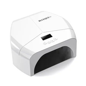 High-Power Double Lamp LED Nail Light Therapy Machine with UV Baking Lamp Metal Floor Polish Glue Baked Dry Nail Electric Supply