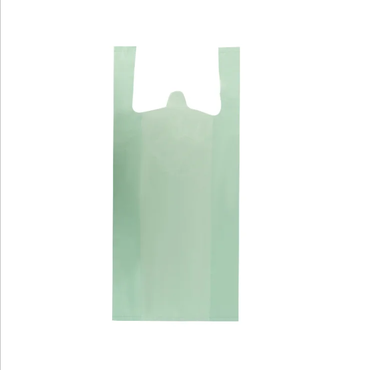 Cores personalizadas 100% Biodegradable vest plastic bag for supermarket shopping