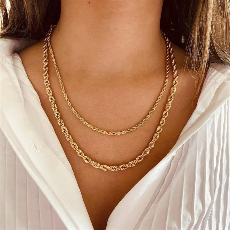 rope chain necklace women