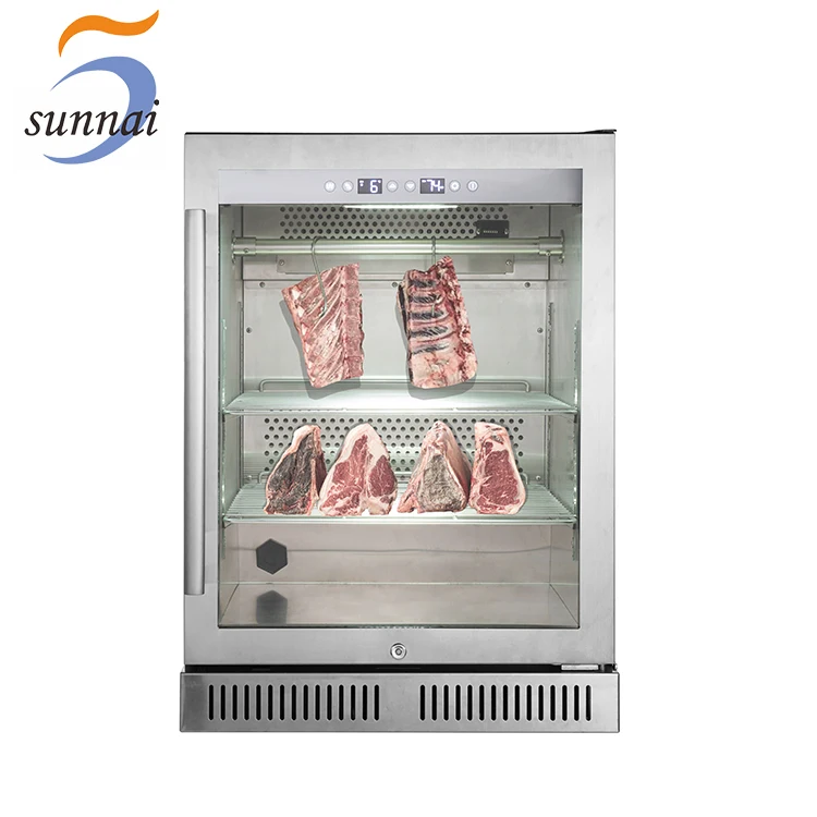 Factory Price Small 125L Compressor UV Light Meat Beef Steak Dry Ager Dry Age Refrigerator