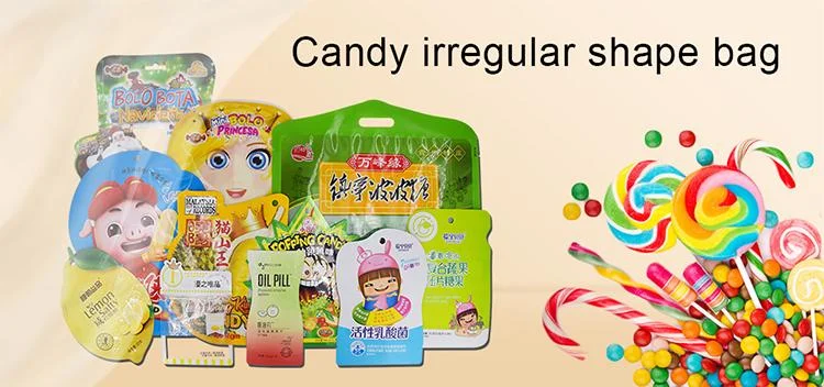 High Quality OEM Wholesale Printed Design Candy Pouches Stand up Custom Food Packaging Bags