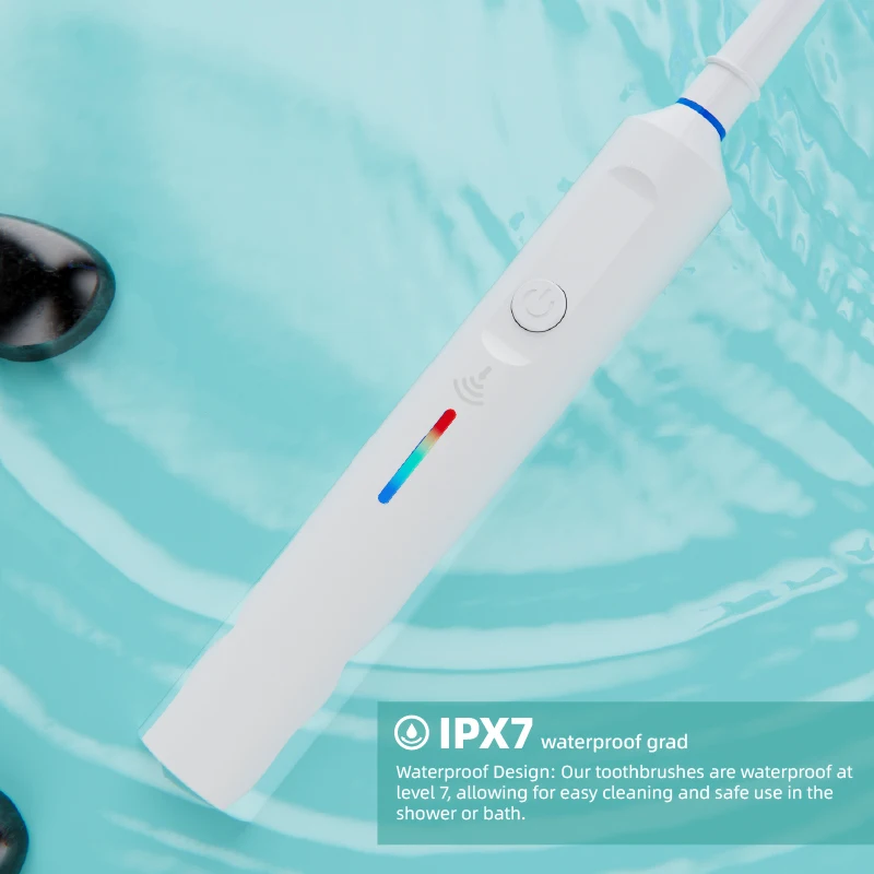 CE Approved IPx7 Oral Health Care Electric Tooth Brush Personalized Rotating Electric Toothbrush With 2pcs Toothbrush Heads manufacture