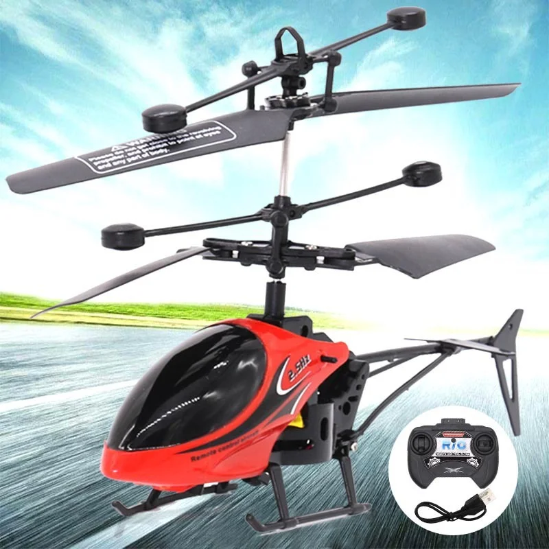 Hélicoptère Télécommandé BUSSGO X11C Pour Enfants - 2 Batteries, 30 Min De Vol - Rouge