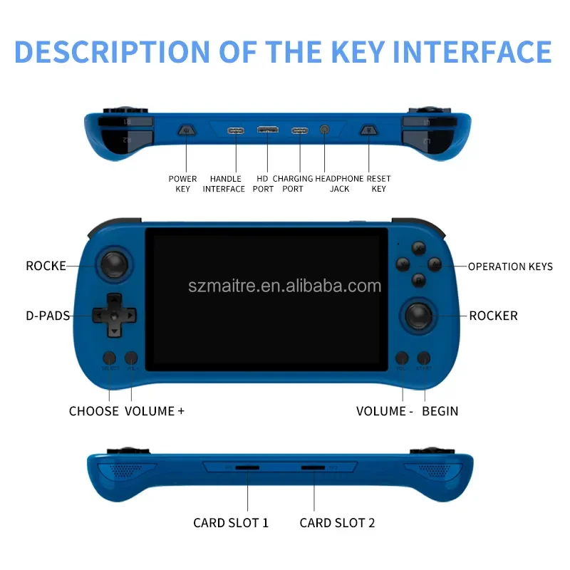 5.5'' Powkiddy Linux System X55 - Gaming Console with RK3566