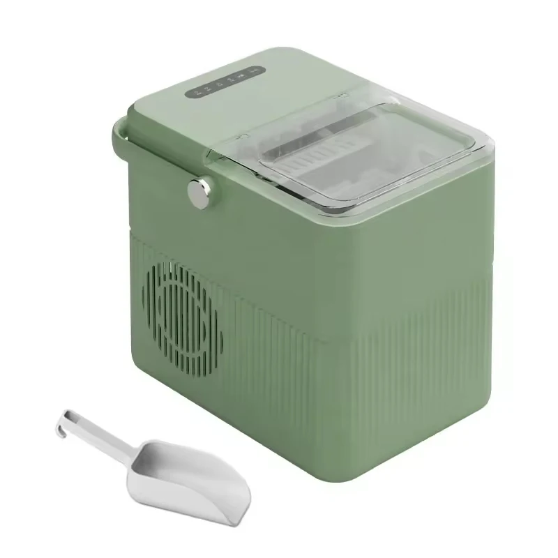 Low Energy Household Mini Ice Cube Maker Machine Touch Pad With Making Ice 12kg Portable Ice Maker