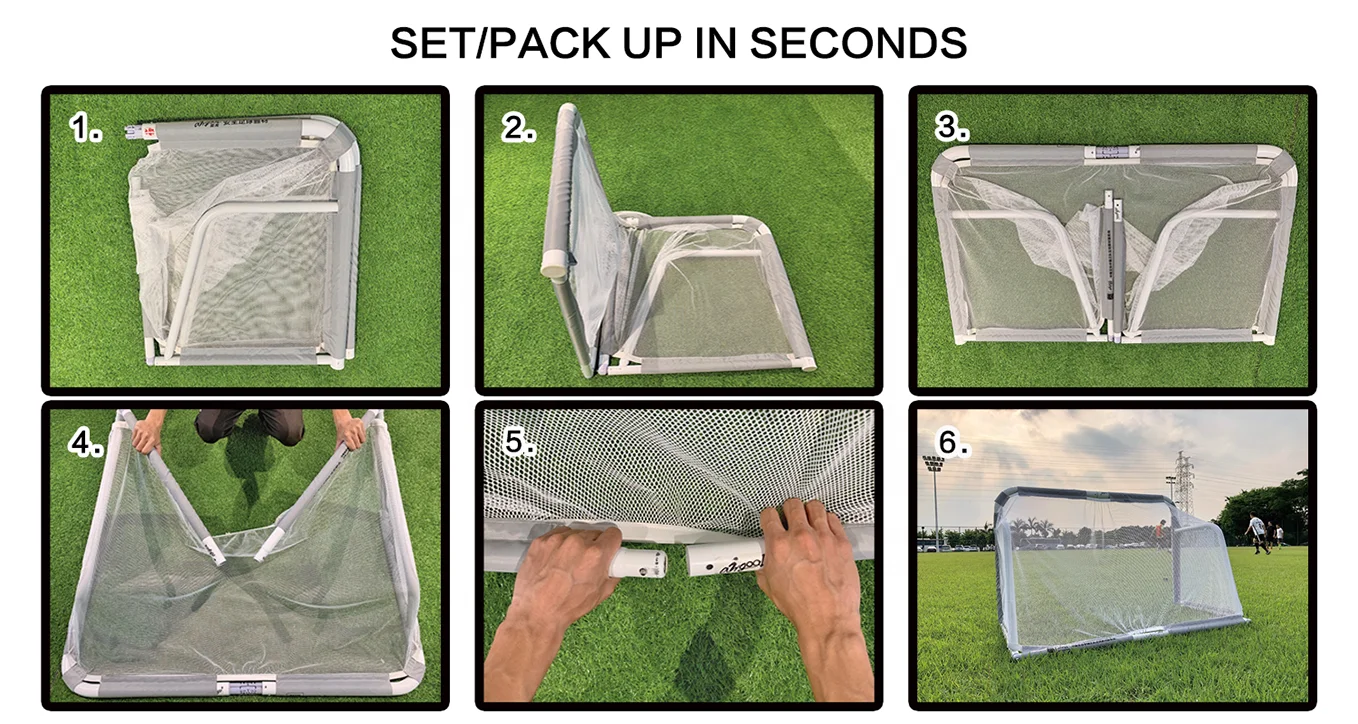 Новые товары, складные алюминиевые футбольные цели для продажи