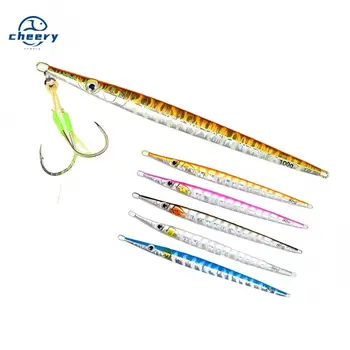 CHEERY 80g 100g Good Quality Deep Sea Metal Jig Lure Jigging Lure Saltwater Fishing Hard Bait – Metal Jig – view 2