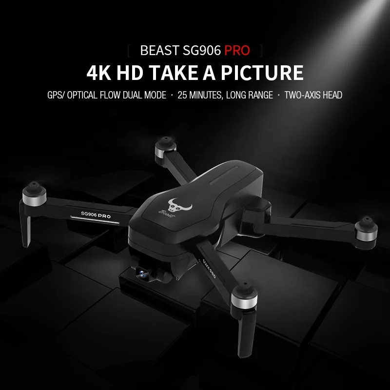 
Квадрокоптер APEX SG906 PRO с бесщеточным Мотором и камерой 4k hd и gps 