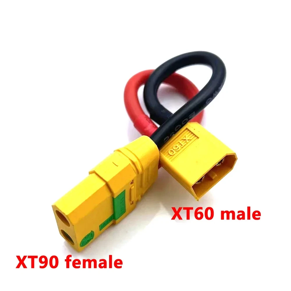Amass XT30 XT60 XT90 EC3 EC5 MPX TRX Deans T Plug Female/Male Connector Adapter 12AWG 100mm RC Lipo Battery Electrical Toys插图7
