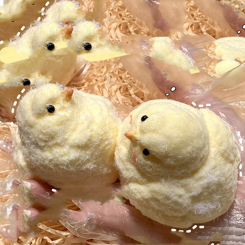 Mochi Squishy Chick Squeeze Toys Stress Relief Fun