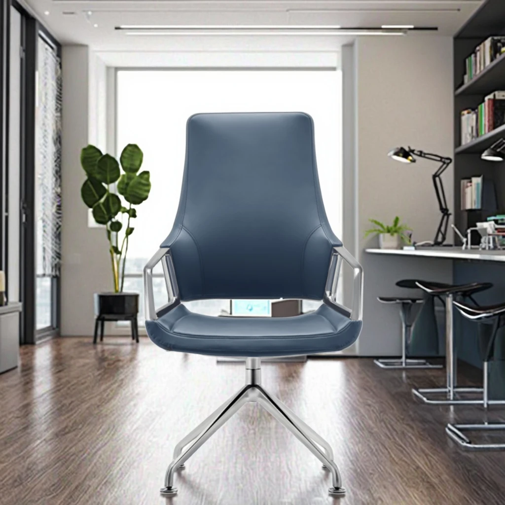 Luxury Modern White Racing Comfortable Boss Reclining Swivel Executive Leather Ergonomic Steel Base Office Chair CEO Manager 6