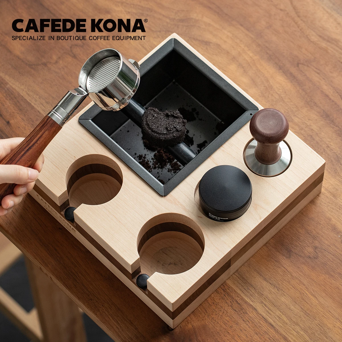 ミニマリス Cafedekona多機能バリスタツールコーヒーグラウンドボックスコーヒーノックボックス Buy Coffee