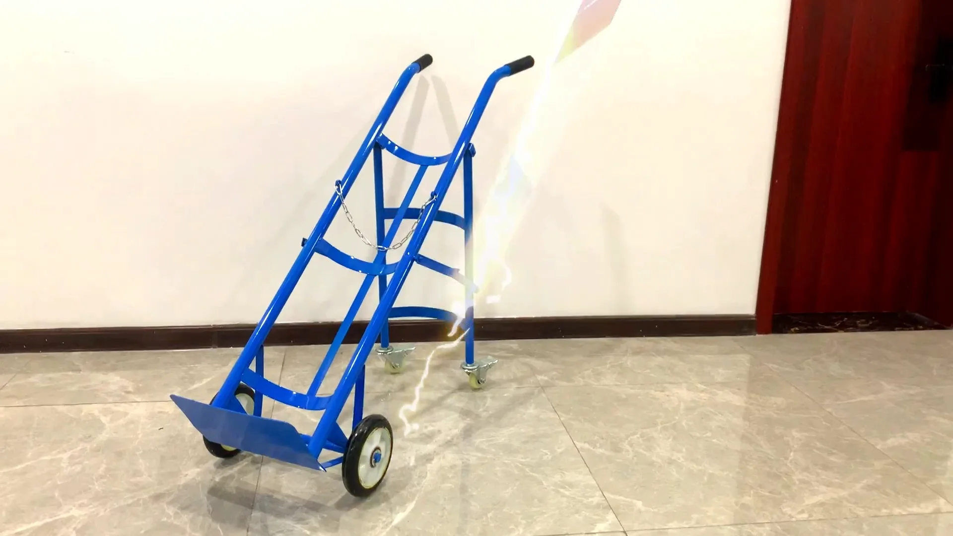 Jh-mech Cylinder Tilt Back Hand Truck Includes Chains And Contoured ...