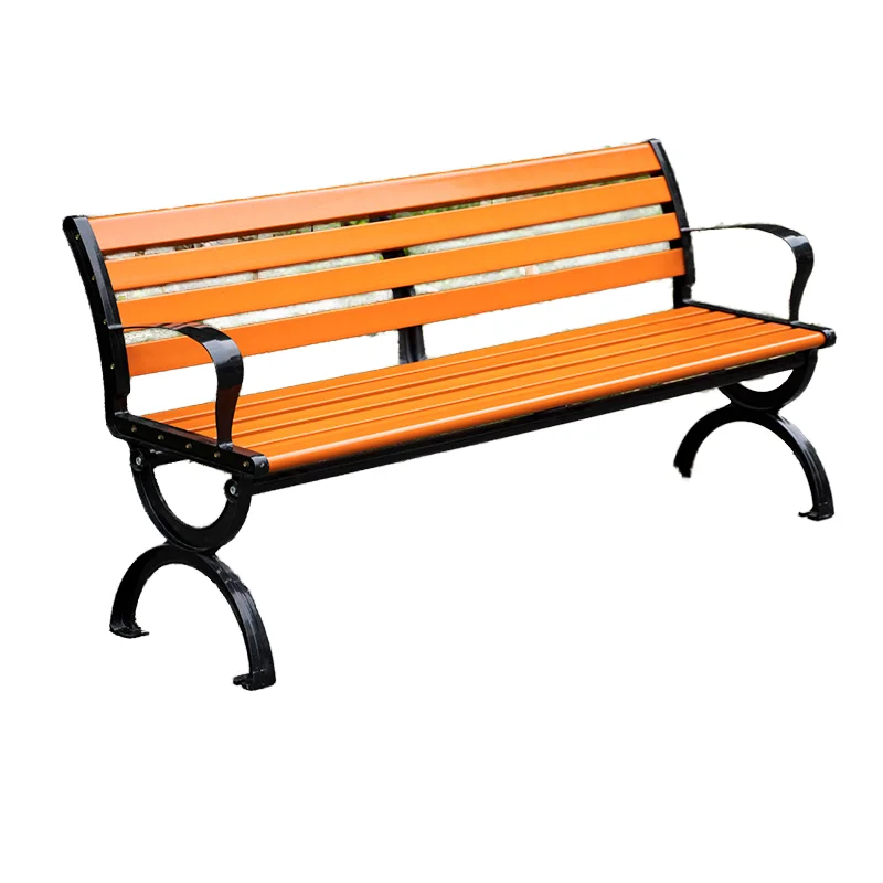 Eco-friendly plastic wood outdoor high quality park chair bench with backrest