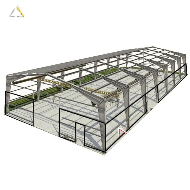 Big Prefabricated Mini Warehouse Building Dome Roof Light House Frame Construction Structure Structural Steel
