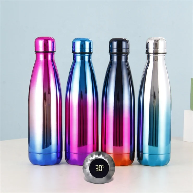 Hot Water Bottle Double Stainless Steel Metal Tumbler Cola 500ml with Touch  Screen LED Control Temperature Display Smart Thermos - China Intelligent  Thermos and Thermos price