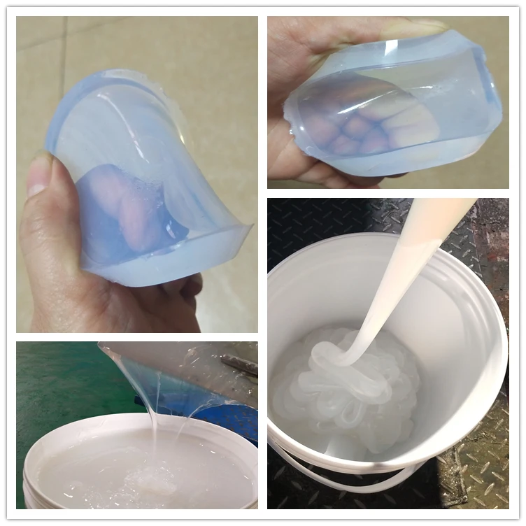 Siliconen gietrubber 1:1 Shore 40 (translucent Siliconen gietrubber 1:1 Shore 40 (translucent