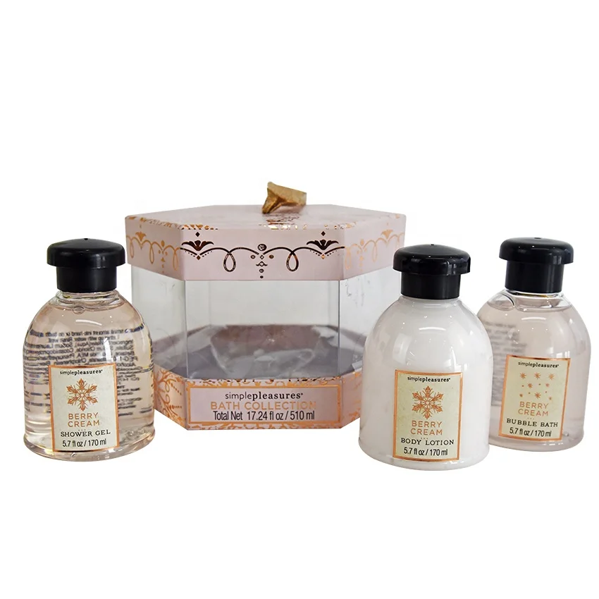 Wholesale Private Label Bath Gift Set Shower Gel Body Lotion Bubble