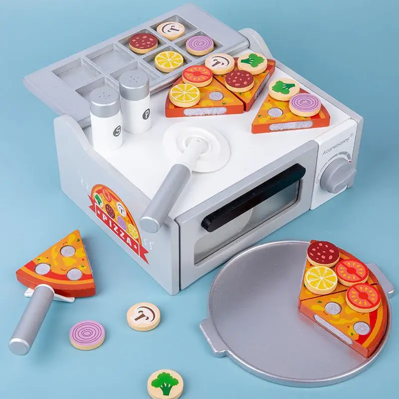 The latest hit wooden pizza oven toy for kids. DIY Wooden pizza oven toy,wooden  pizza oven hypothetical toys