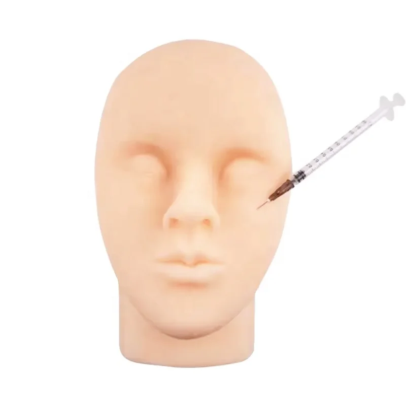 Silicone Head Injection Training Model Facial Injection Training Model for Beauty Industry