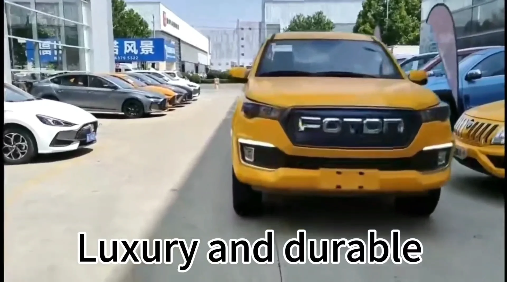 China Foton General New Designed China Electric Pickup Trucks 4 Wheel